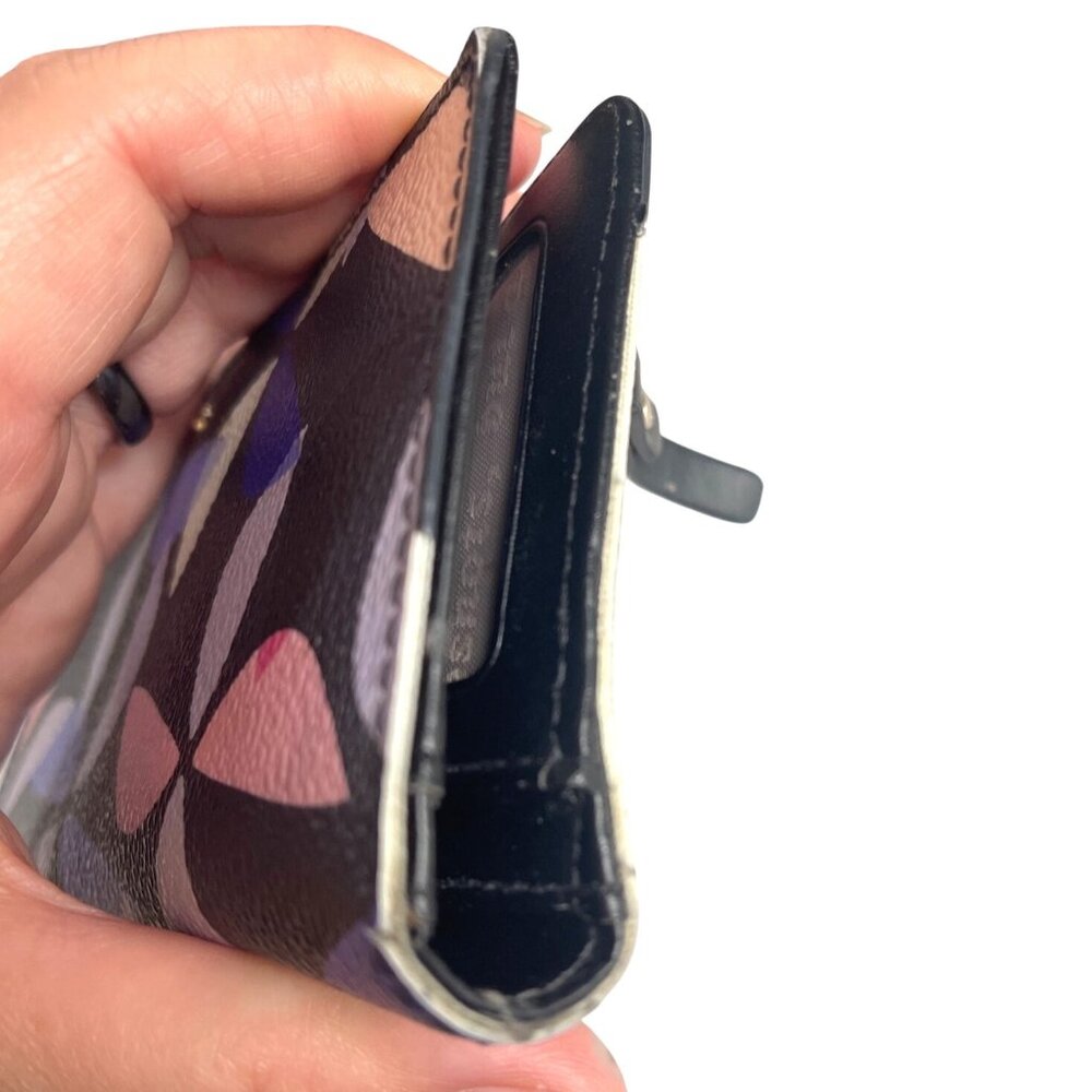 Kate Spade New York Hawthorne Lane Spinner Stacy wallet navy multi Size 4x7 - Picture 11 of 15